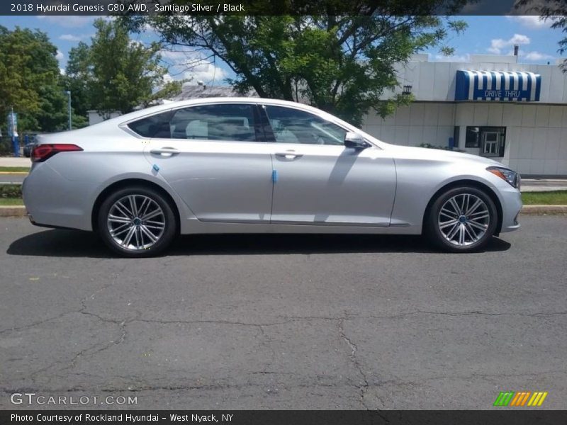 Santiago Silver / Black 2018 Hyundai Genesis G80 AWD