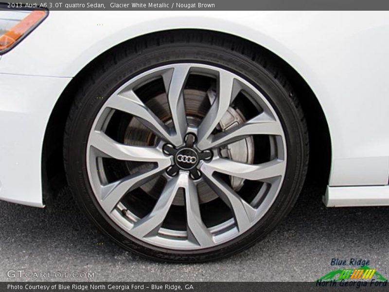Glacier White Metallic / Nougat Brown 2013 Audi A6 3.0T quattro Sedan