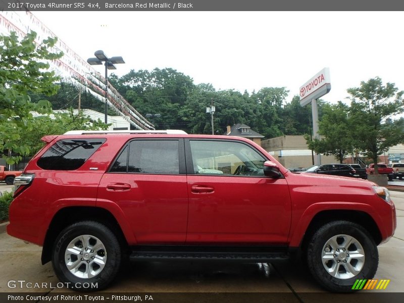 Barcelona Red Metallic / Black 2017 Toyota 4Runner SR5 4x4