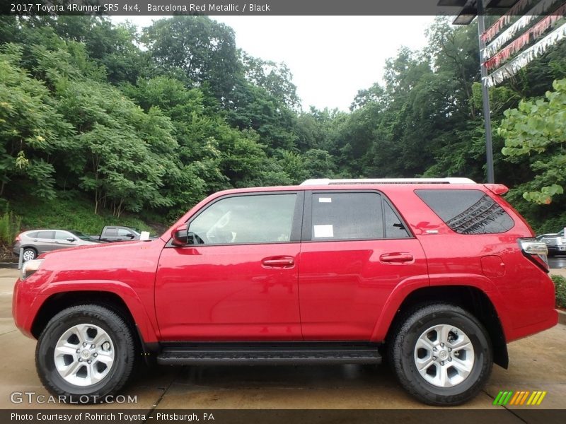 Barcelona Red Metallic / Black 2017 Toyota 4Runner SR5 4x4