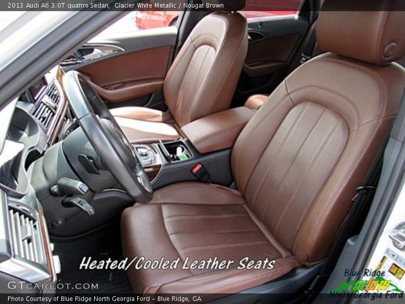 Glacier White Metallic / Nougat Brown 2013 Audi A6 3.0T quattro Sedan
