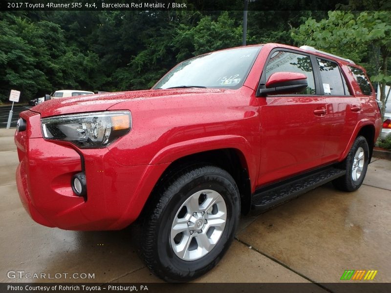 Barcelona Red Metallic / Black 2017 Toyota 4Runner SR5 4x4