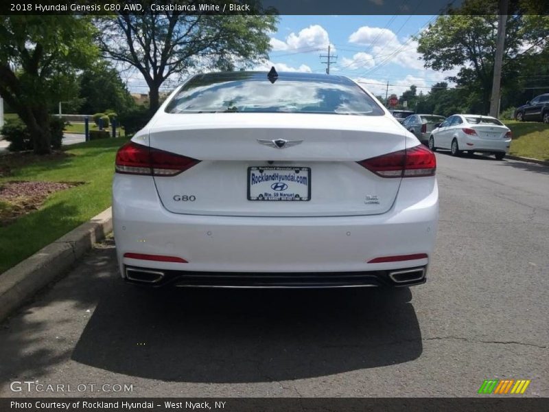 Casablanca White / Black 2018 Hyundai Genesis G80 AWD