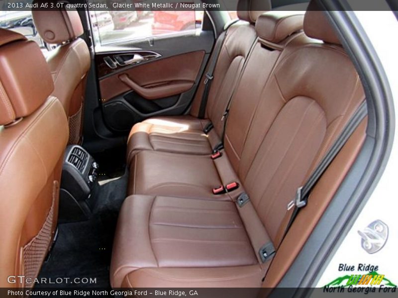 Glacier White Metallic / Nougat Brown 2013 Audi A6 3.0T quattro Sedan