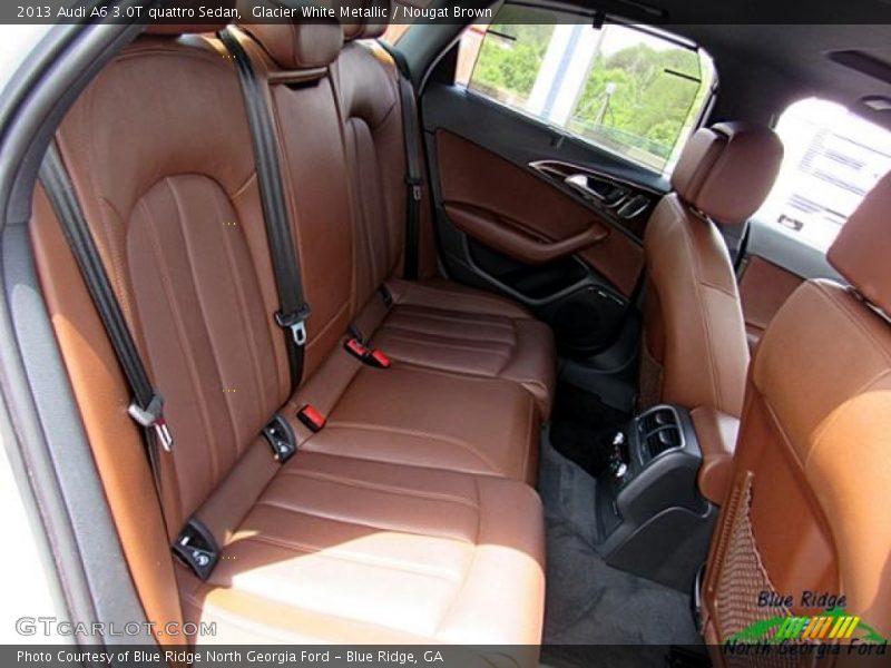 Glacier White Metallic / Nougat Brown 2013 Audi A6 3.0T quattro Sedan