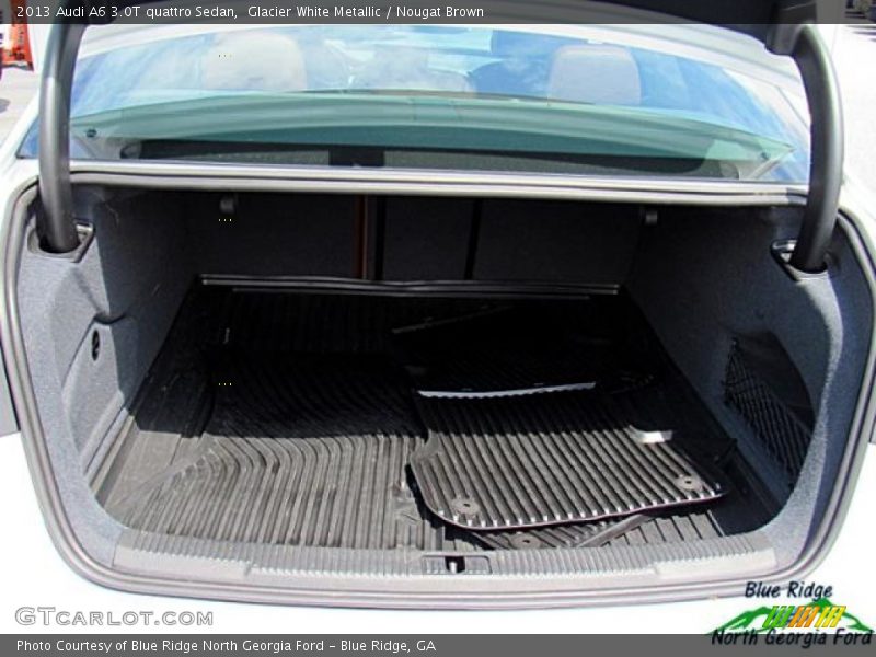 Glacier White Metallic / Nougat Brown 2013 Audi A6 3.0T quattro Sedan