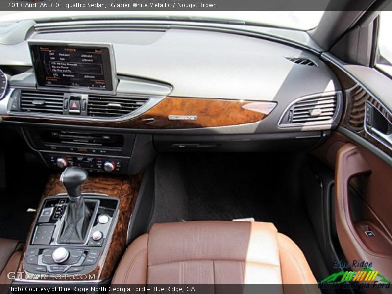 Glacier White Metallic / Nougat Brown 2013 Audi A6 3.0T quattro Sedan