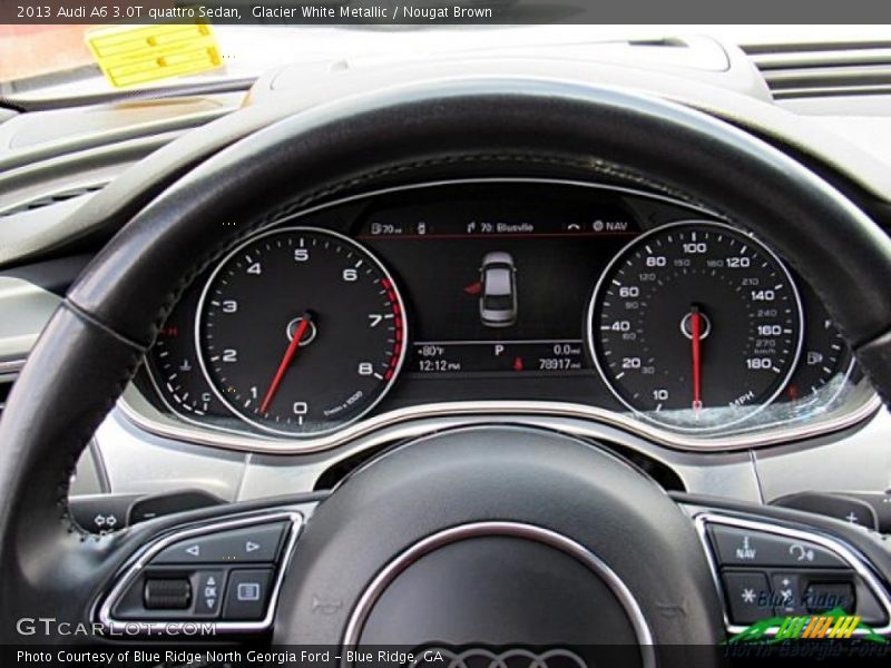 Glacier White Metallic / Nougat Brown 2013 Audi A6 3.0T quattro Sedan