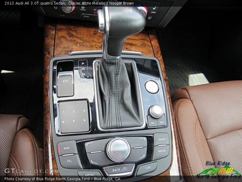 Glacier White Metallic / Nougat Brown 2013 Audi A6 3.0T quattro Sedan