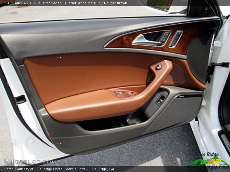 Glacier White Metallic / Nougat Brown 2013 Audi A6 3.0T quattro Sedan