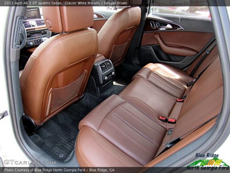 Glacier White Metallic / Nougat Brown 2013 Audi A6 3.0T quattro Sedan