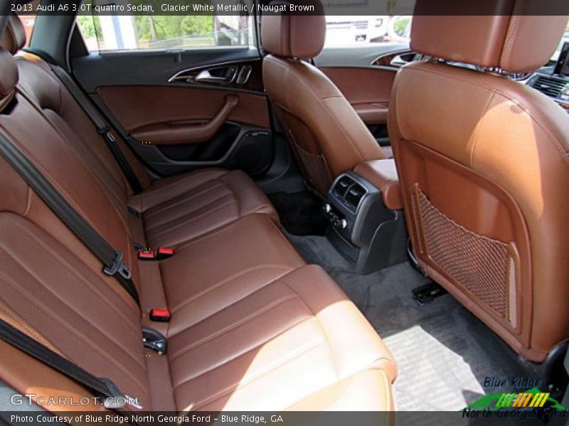 Glacier White Metallic / Nougat Brown 2013 Audi A6 3.0T quattro Sedan