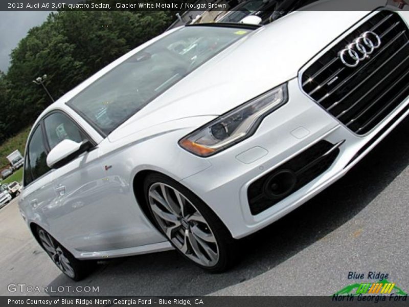 Glacier White Metallic / Nougat Brown 2013 Audi A6 3.0T quattro Sedan