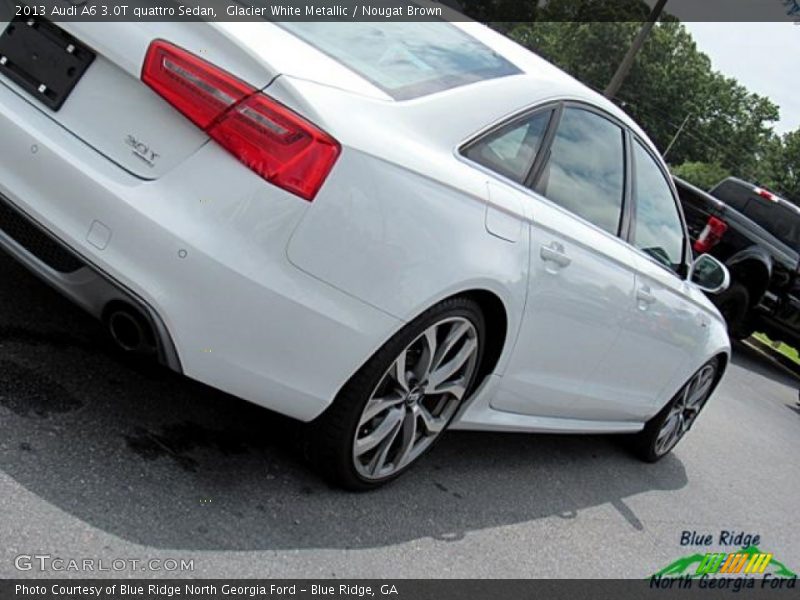 Glacier White Metallic / Nougat Brown 2013 Audi A6 3.0T quattro Sedan