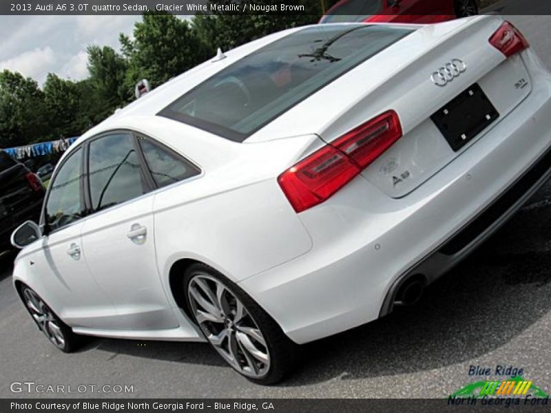 Glacier White Metallic / Nougat Brown 2013 Audi A6 3.0T quattro Sedan