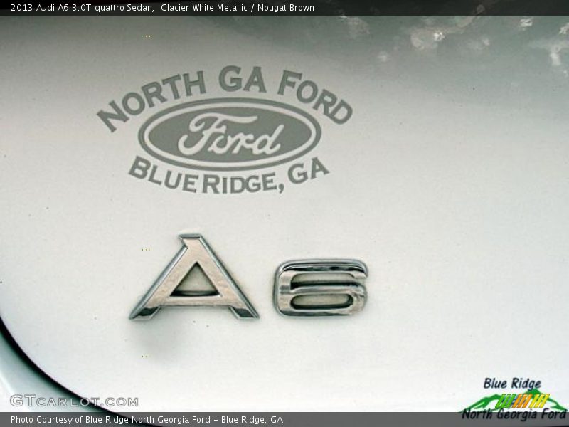 Glacier White Metallic / Nougat Brown 2013 Audi A6 3.0T quattro Sedan