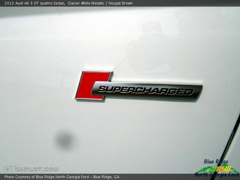 Glacier White Metallic / Nougat Brown 2013 Audi A6 3.0T quattro Sedan