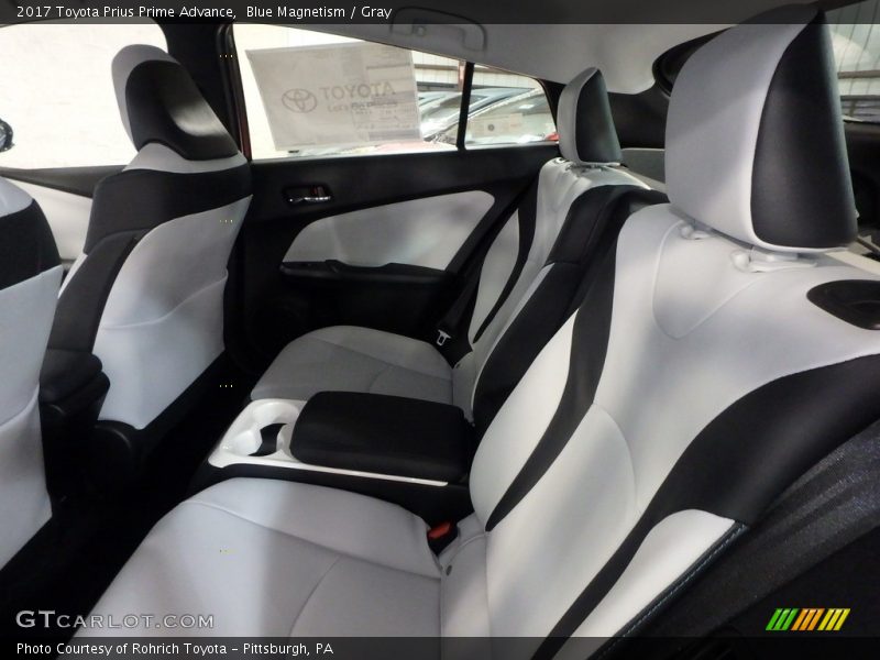Blue Magnetism / Gray 2017 Toyota Prius Prime Advance