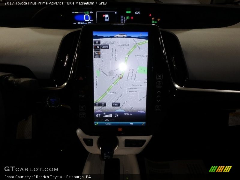 Blue Magnetism / Gray 2017 Toyota Prius Prime Advance