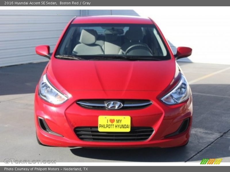 Boston Red / Gray 2016 Hyundai Accent SE Sedan