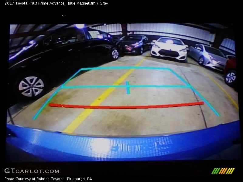 Blue Magnetism / Gray 2017 Toyota Prius Prime Advance
