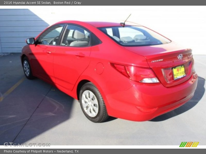 Boston Red / Gray 2016 Hyundai Accent SE Sedan