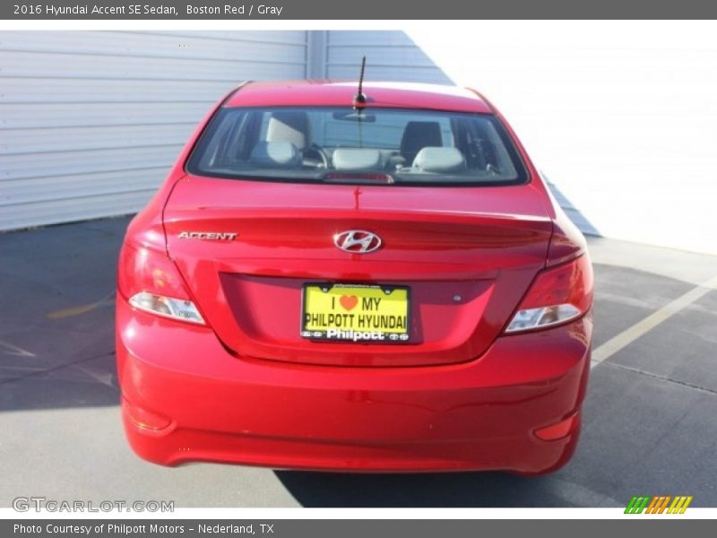 Boston Red / Gray 2016 Hyundai Accent SE Sedan