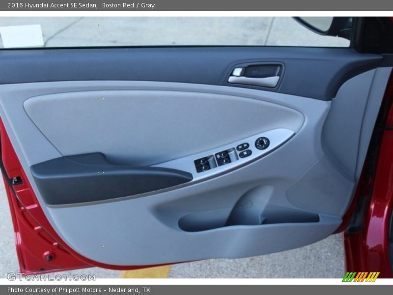 Boston Red / Gray 2016 Hyundai Accent SE Sedan