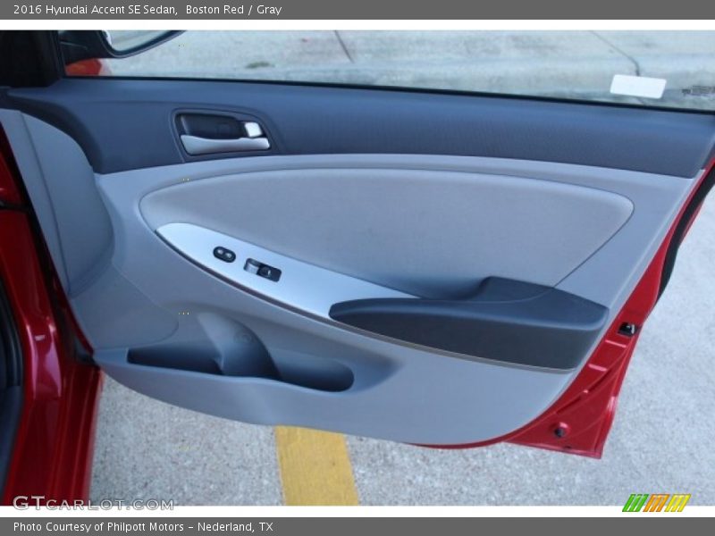 Boston Red / Gray 2016 Hyundai Accent SE Sedan