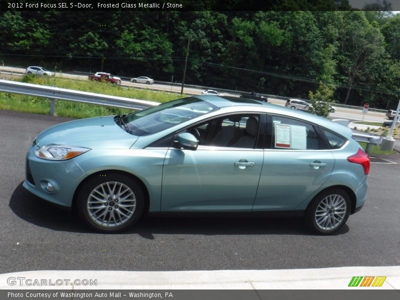 Frosted Glass Metallic / Stone 2012 Ford Focus SEL 5-Door