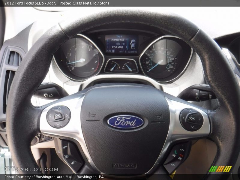 Frosted Glass Metallic / Stone 2012 Ford Focus SEL 5-Door