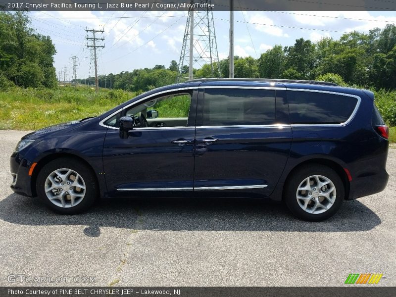 Jazz Blue Pearl / Cognac/Alloy/Toffee 2017 Chrysler Pacifica Touring L