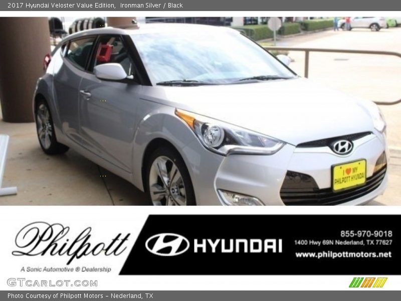 Ironman Silver / Black 2017 Hyundai Veloster Value Edition