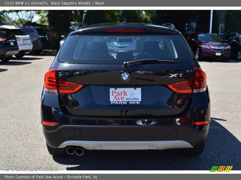 Black Sapphire Metallic / Black 2015 BMW X1 xDrive35i