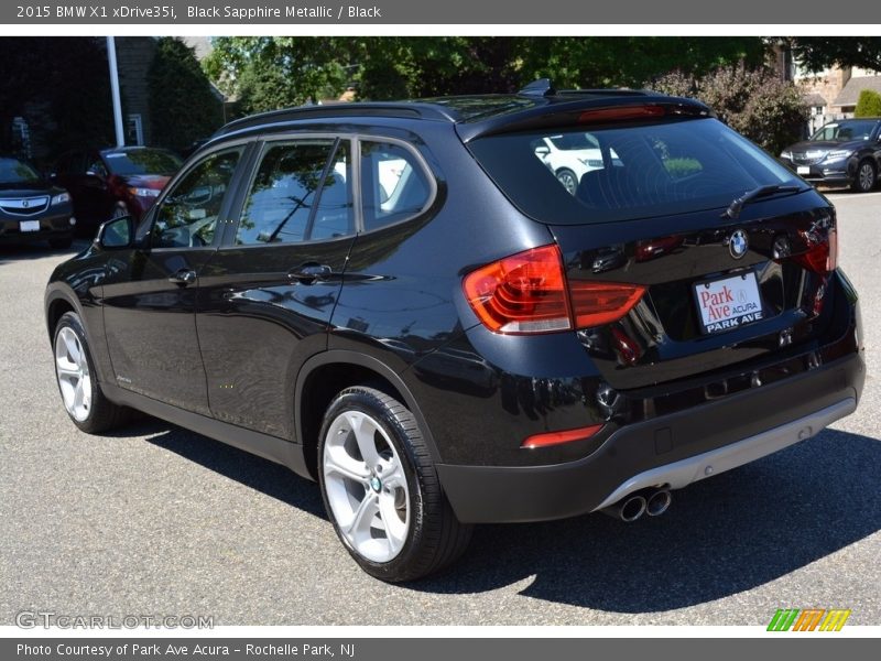 Black Sapphire Metallic / Black 2015 BMW X1 xDrive35i