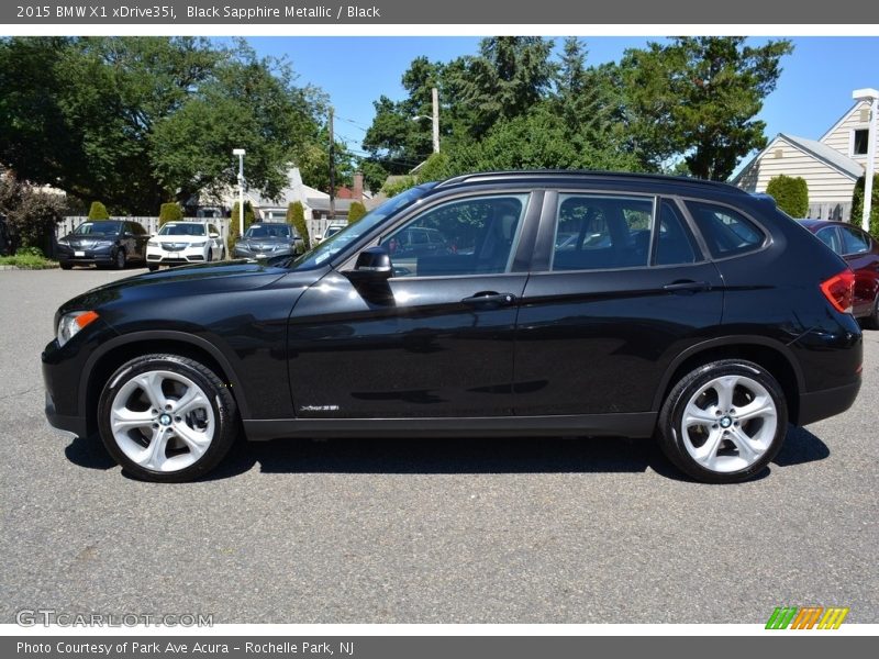 Black Sapphire Metallic / Black 2015 BMW X1 xDrive35i