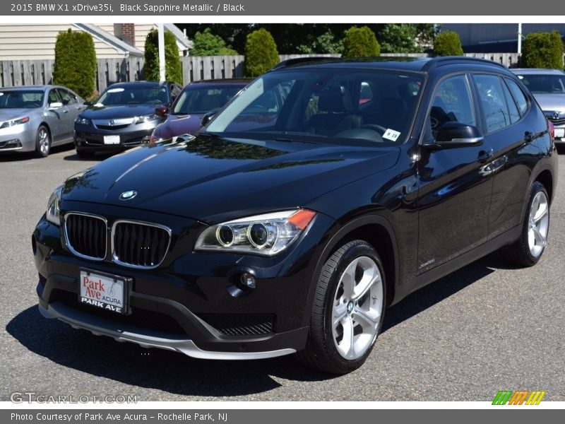 Black Sapphire Metallic / Black 2015 BMW X1 xDrive35i