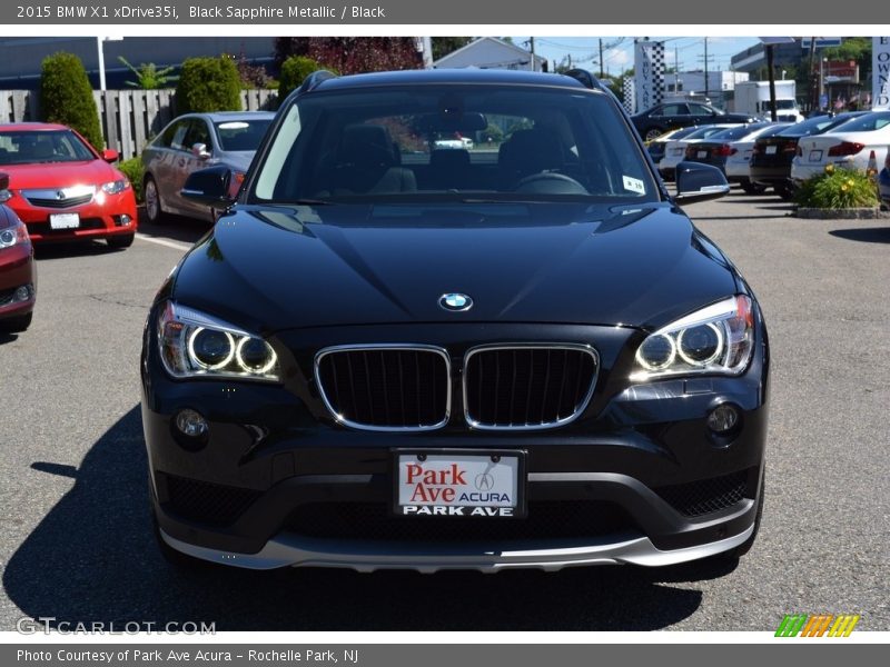 Black Sapphire Metallic / Black 2015 BMW X1 xDrive35i