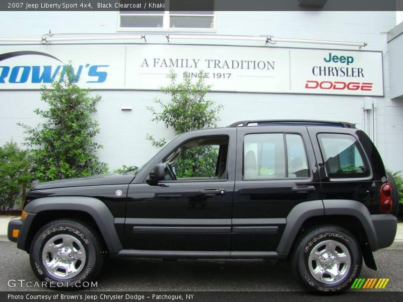 Black Clearcoat / Khaki 2007 Jeep Liberty Sport 4x4