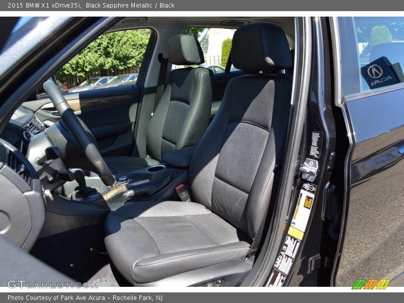 Black Sapphire Metallic / Black 2015 BMW X1 xDrive35i