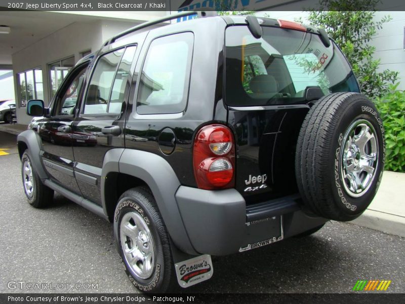 Black Clearcoat / Khaki 2007 Jeep Liberty Sport 4x4