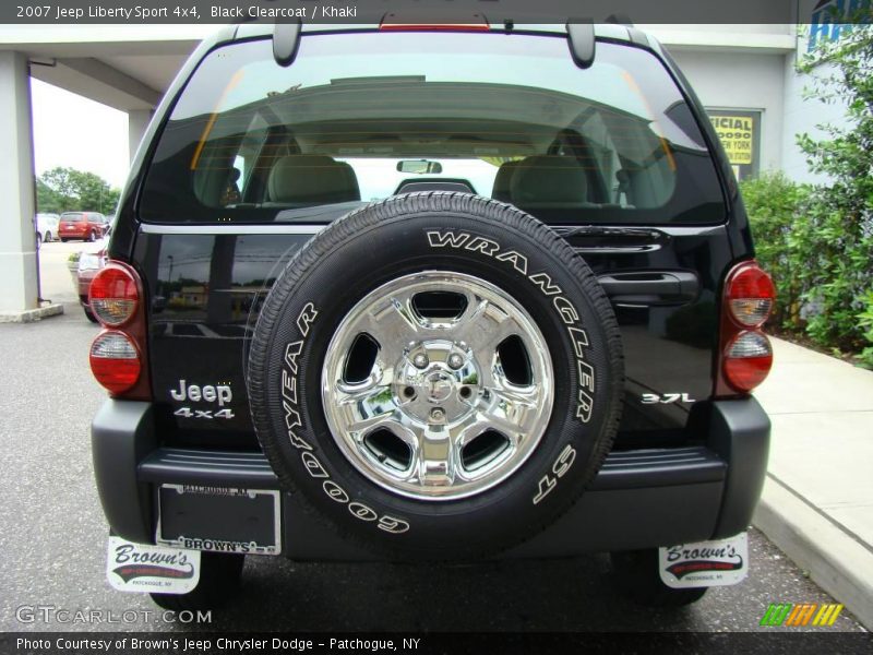 Black Clearcoat / Khaki 2007 Jeep Liberty Sport 4x4