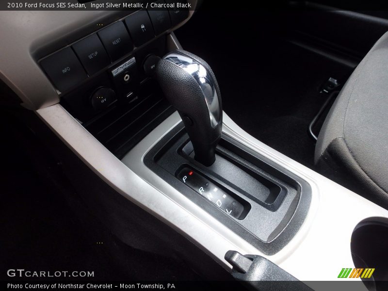 Ingot Silver Metallic / Charcoal Black 2010 Ford Focus SES Sedan