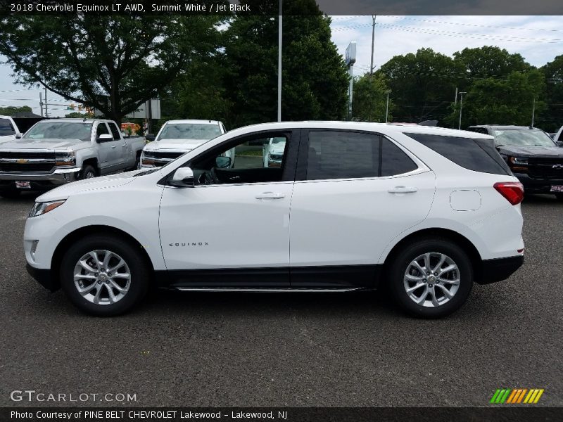 Summit White / Jet Black 2018 Chevrolet Equinox LT AWD