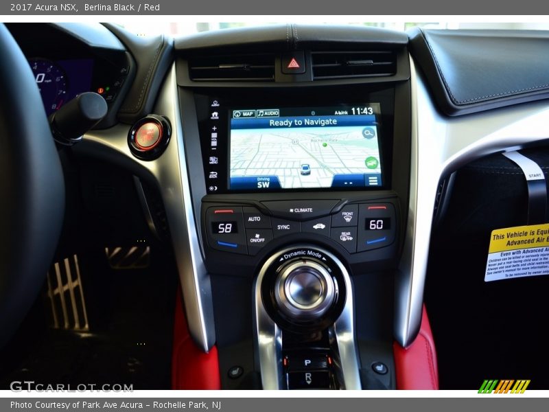 Controls of 2017 NSX 