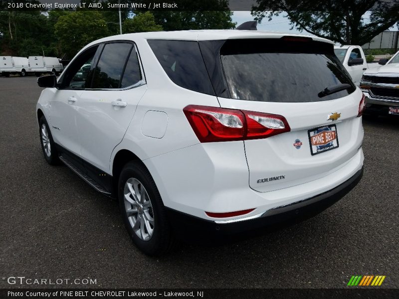 Summit White / Jet Black 2018 Chevrolet Equinox LT AWD