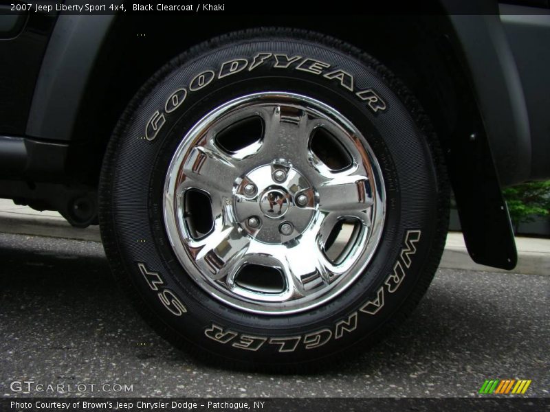 Black Clearcoat / Khaki 2007 Jeep Liberty Sport 4x4