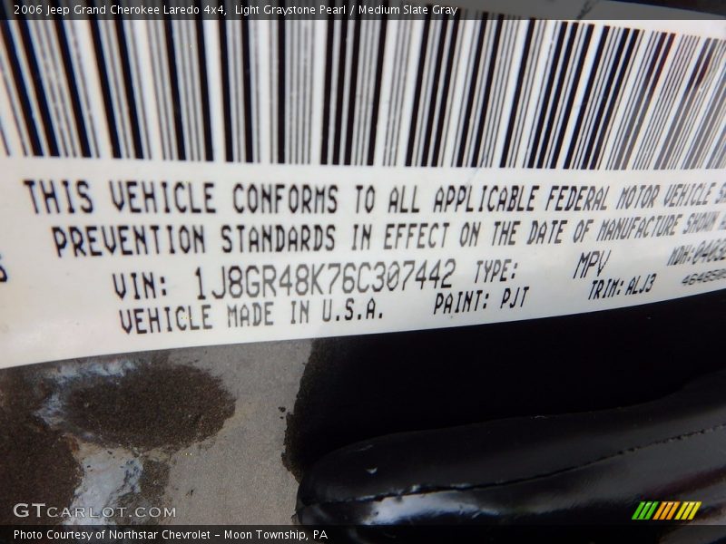 Light Graystone Pearl / Medium Slate Gray 2006 Jeep Grand Cherokee Laredo 4x4