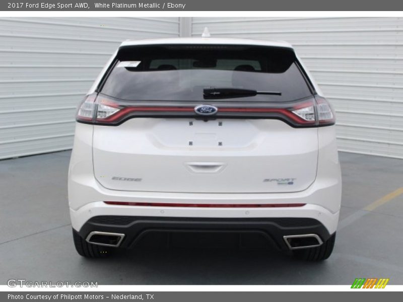 White Platinum Metallic / Ebony 2017 Ford Edge Sport AWD