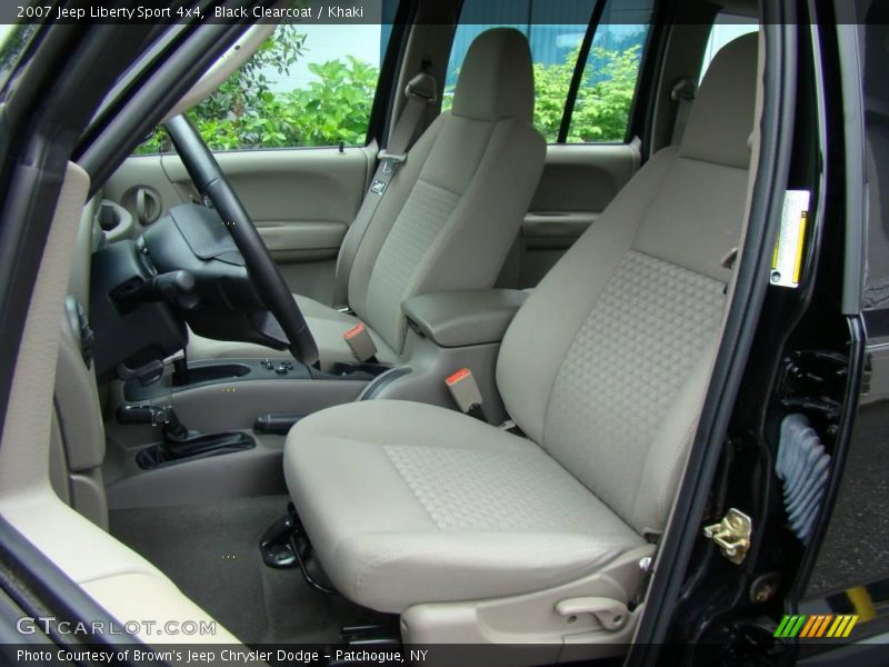 Black Clearcoat / Khaki 2007 Jeep Liberty Sport 4x4